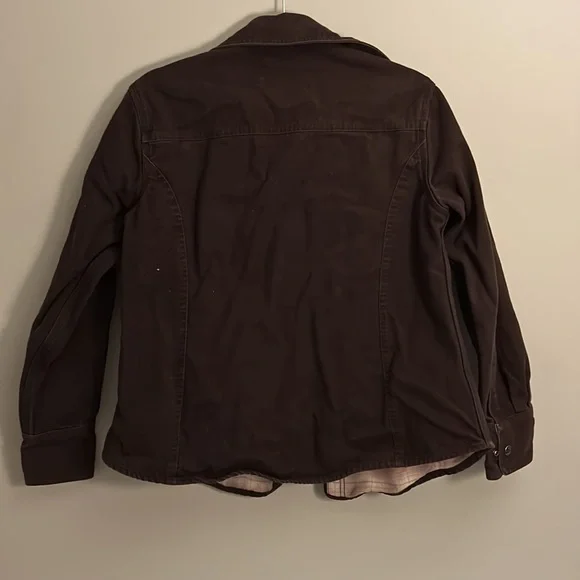 Carhartt Brown Workwear Jacket with Plaid Lining - Picture 6 of 6